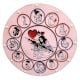 Handcrafted Mothers Day Lippan Art Wall Clock